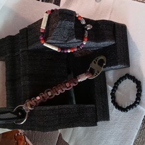 men's bracelet an a BOHO key fob.